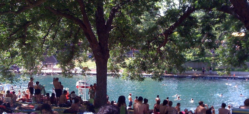 Barton-Springs-Swimming-Hole-Austin-Texas Barton Springs swimming hole in the heart of Austin