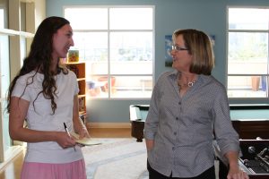 Brittany Highland with Jan Gunter of Austin's Ronald McDonald House
