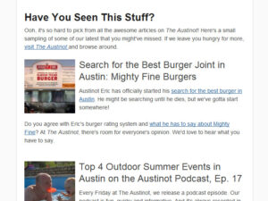 Best-of-the-Austinot-Sample Best of The Austinot Email Newsletter Sample
