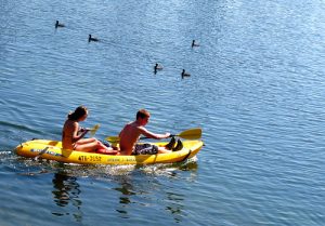 Kayaking on Lady Bird Lake in Austin