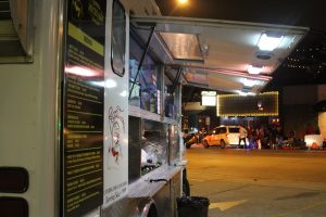 Pecos Tacos food truck at 6th St. and Rio Grande
