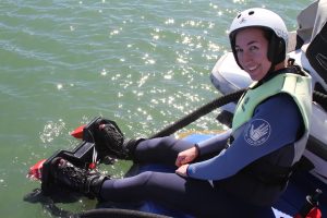 Getting ready to flyboard in Austin
