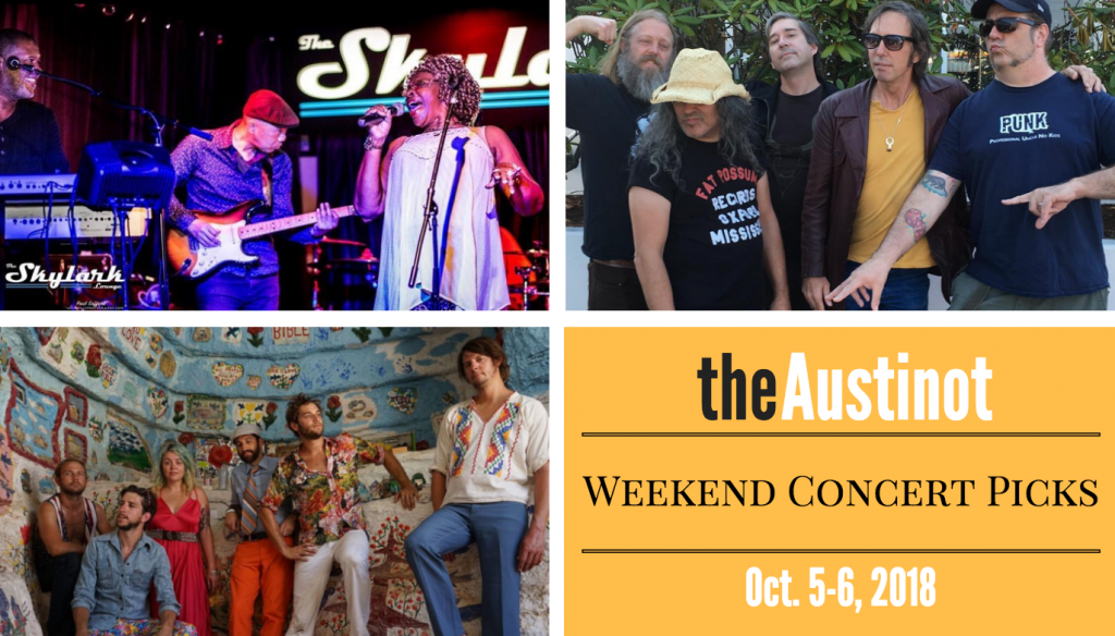 Austinot Weekend Concert Picks Oct 5 2018
