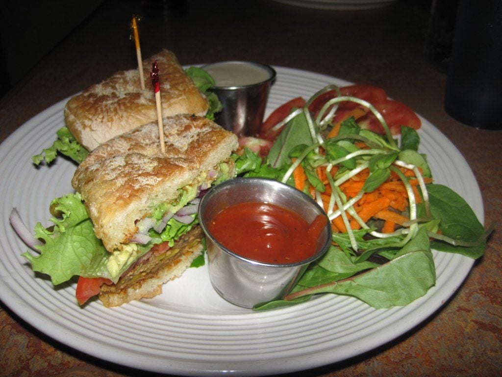 Veggie Royale Veggie Burger at Bouldin Creek Cafe