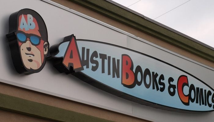 Austin Books and Comics Sign
