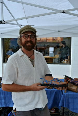 Chad Motes Hammache sandals at 23rd St. Artists' Market