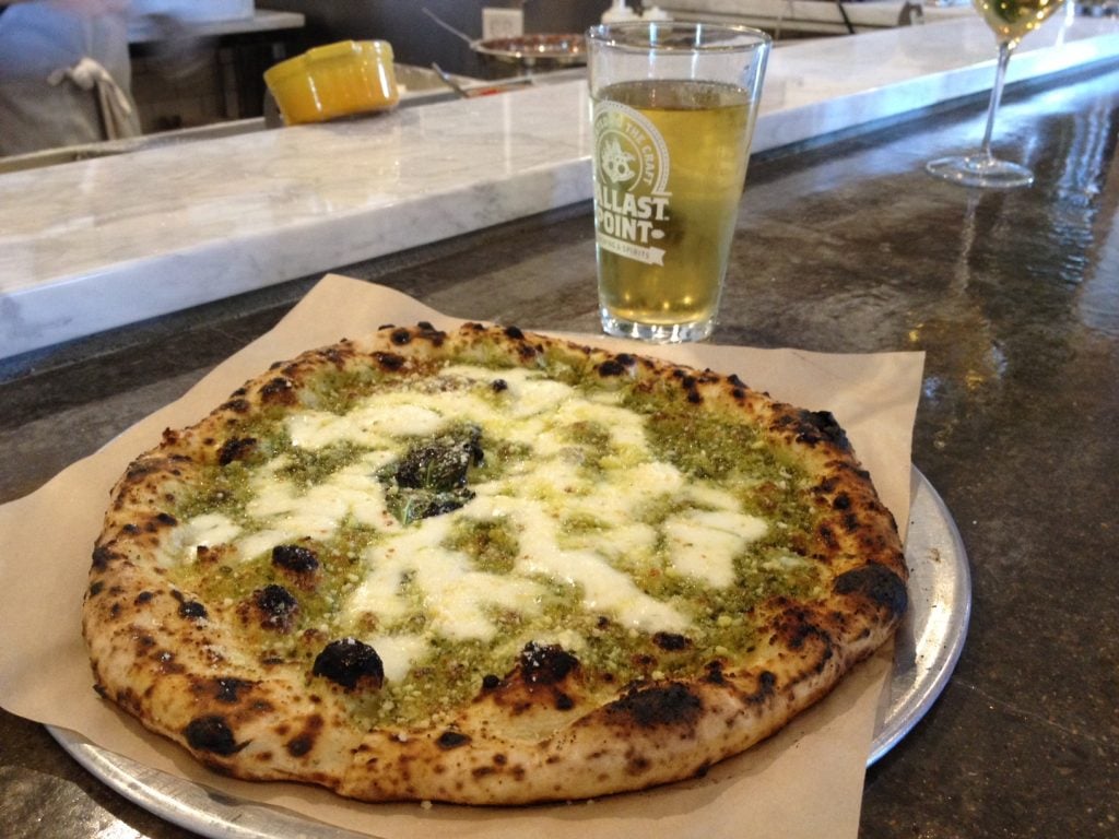 The Pesto Pizza at Pieous