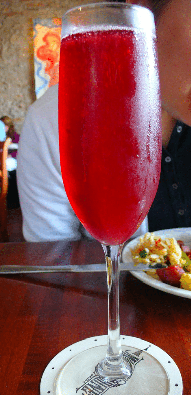 Pomegranate Mimosa, drink