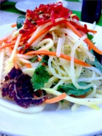 Mango Cucumber Salad at Elizabeth Street Cafe