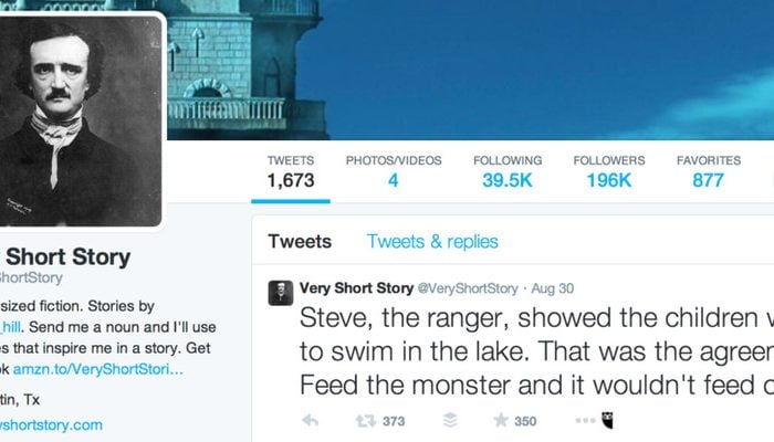 VeryShortStory Twitter