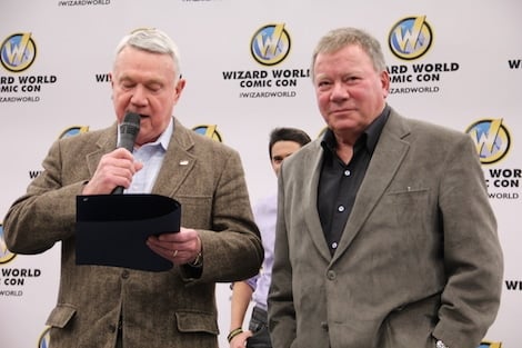 William Shatner and Mayor Lee Leffingwell at Austin Comic Con
