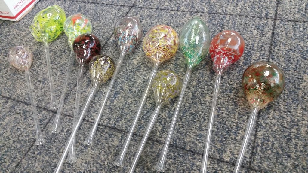 Glass Blown Ornaments at Blue Moon Glassworks
