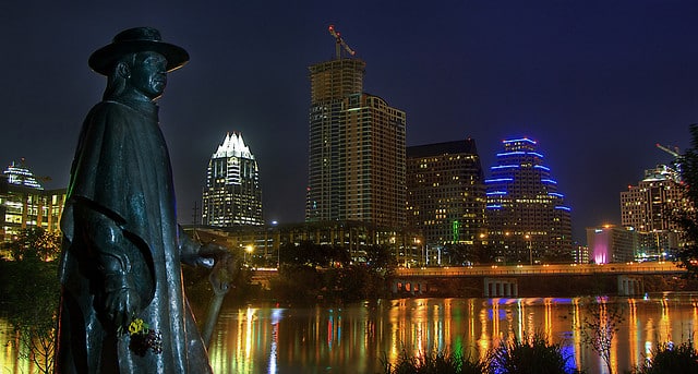 Stevie Ray Vaughan Statue in Austin