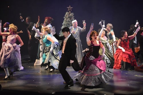 Dinner Party During A Christmas Carol at Zach Theatre