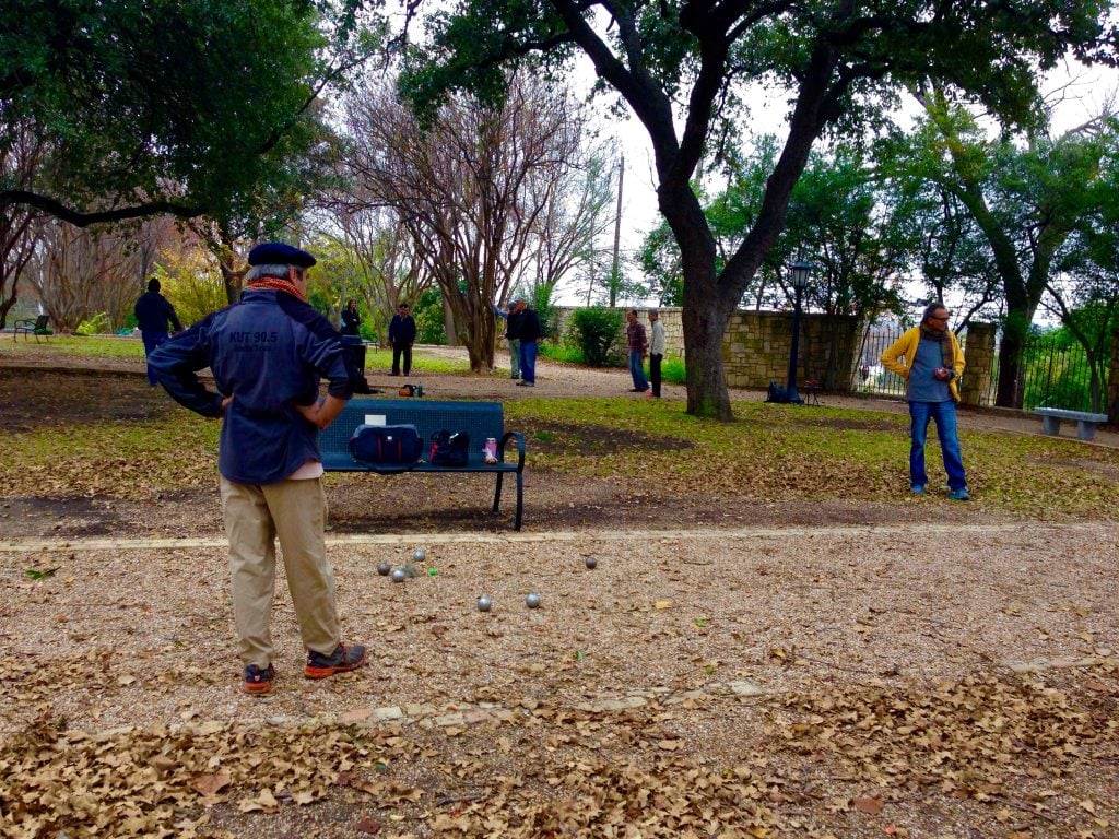 Game of Petanque in Austin