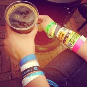 Tons of SXSW Wristbands