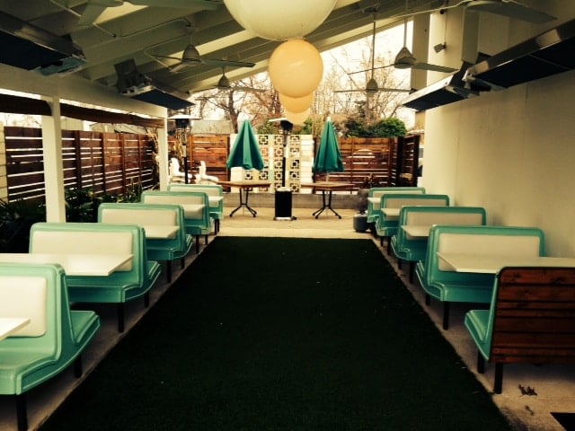 Restored Arkie's Grill Booths at Sawyer and Co