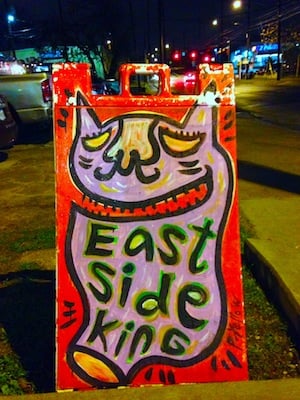 East Side King street sign
