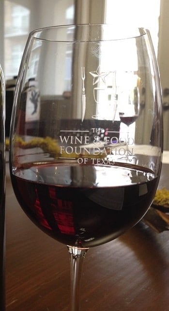 Wine and Food Foundation of Texas Wine Glass