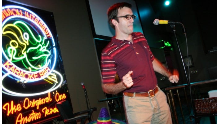 A singers gets down at The Common Interest.
