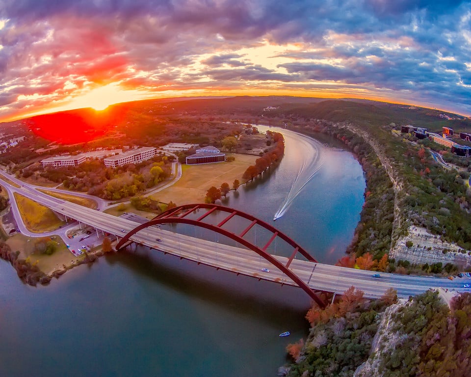 Pennybacker Bridge Aerial Austin