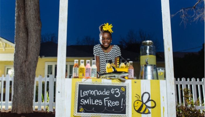 Mikaila Ulmer with BeeSweet Lemonade Stand
