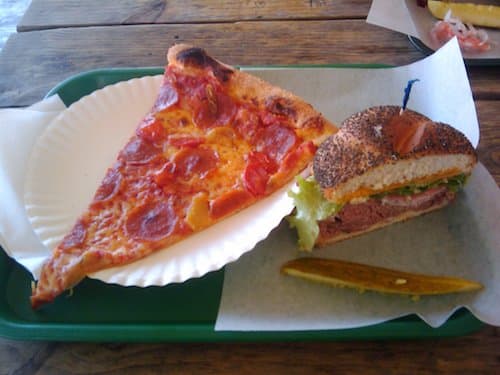 Pizza and Sandwich at Little Deli