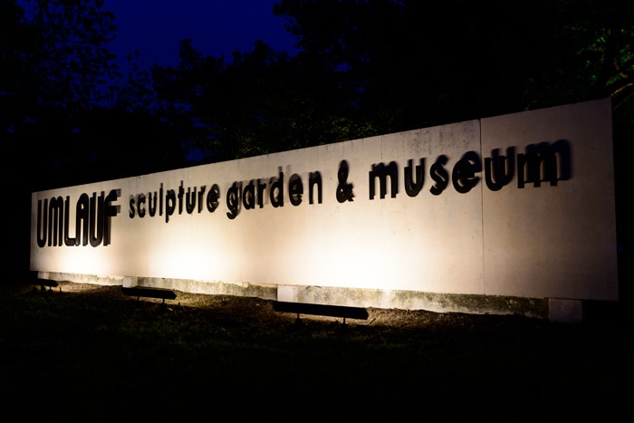 Umlauf Sculpture Garden and Museum Sign