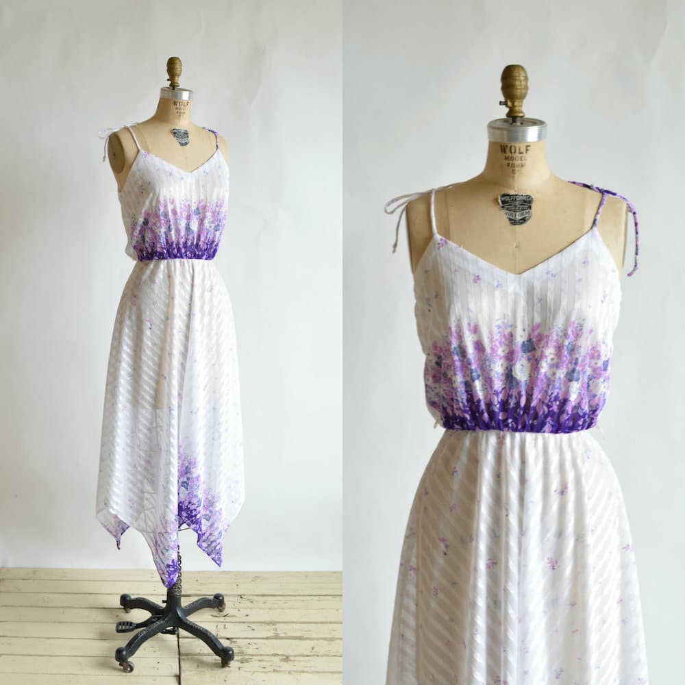 1970's Vintage Floral Dress