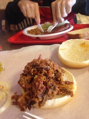 BBQ dinner at Meyer's in Elgin