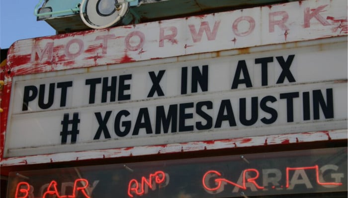 Doc's Motorworks X Games Austin Sign