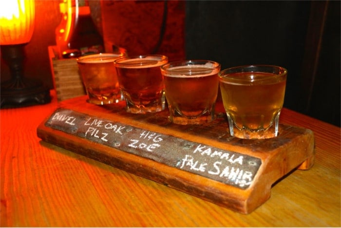 Whip In beer flight