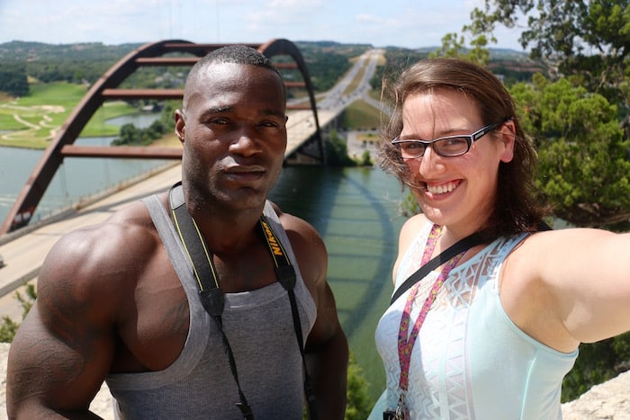 Austin Pennybacker Bridge Selfie