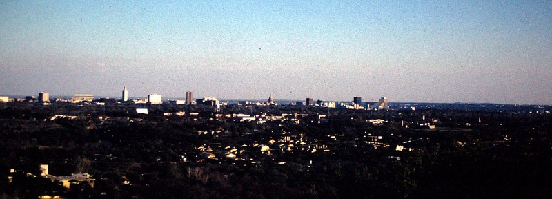 Austin skyline circa 1978