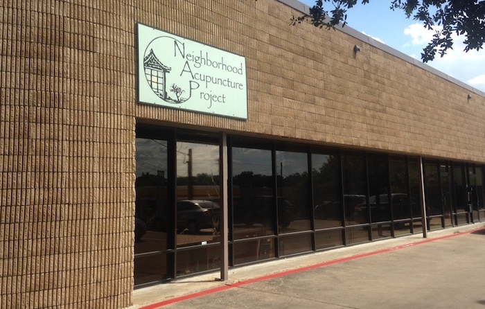 Exterior view of Neighborhood Acupuncture Project.
