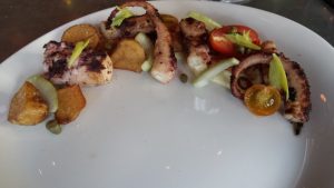 Octopus dish at laV Austin