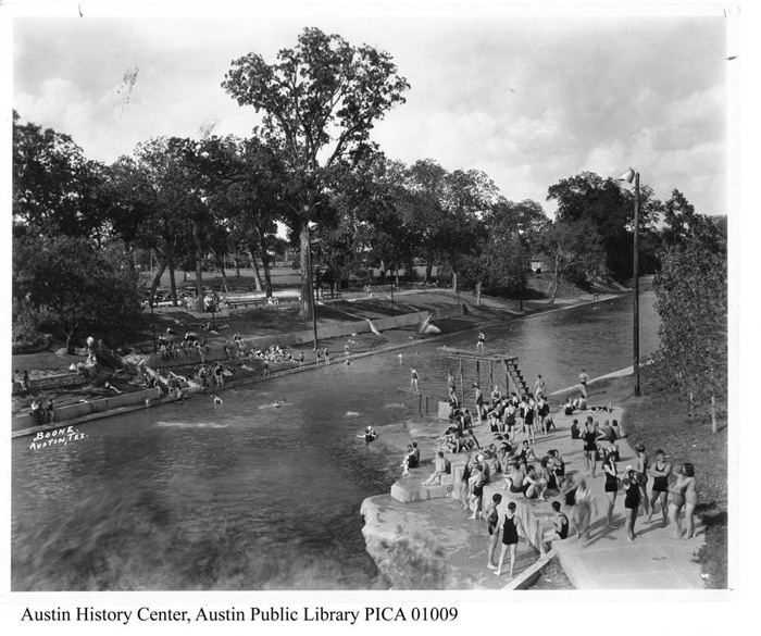 Barton Springs Pool during the 1930s