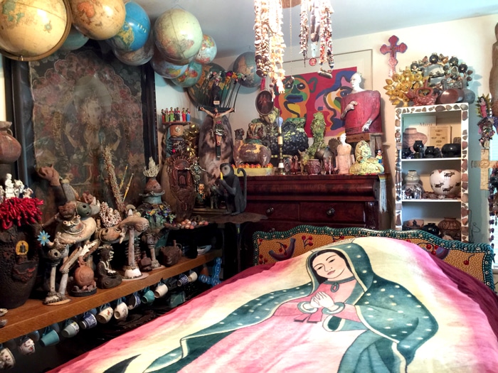 Sharon's Eclectic Bedroom With Folk Art