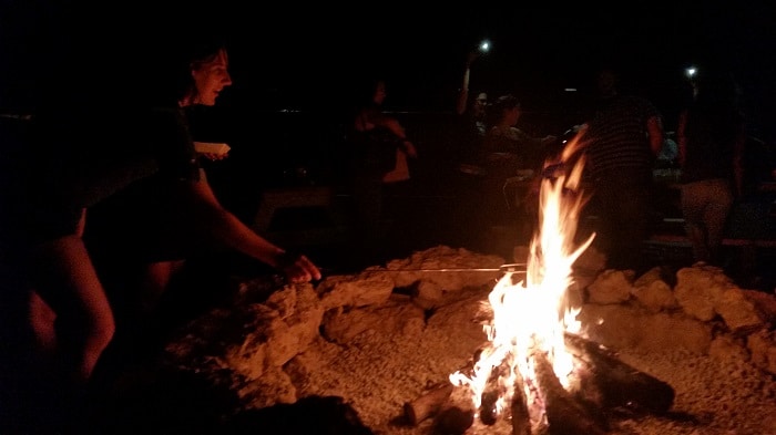 Campfire at Treaty Oak Distillery