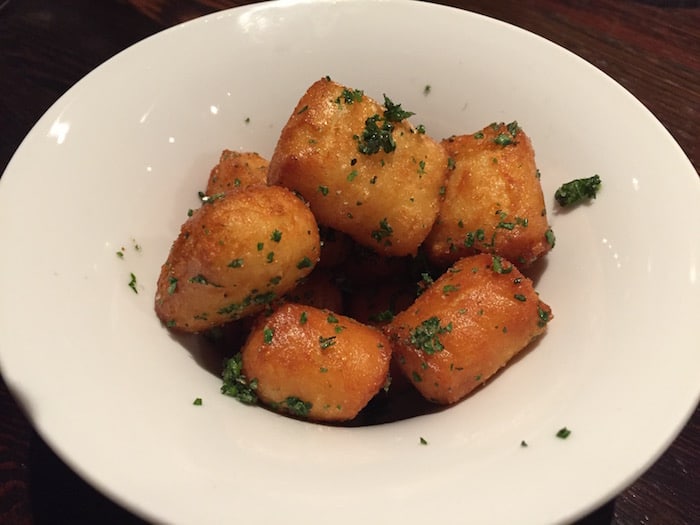 Juniper Restaurant Puffy Potatoes Appetizer