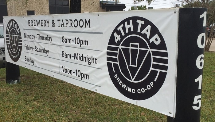 4th Tap Brewing Cooperative Sign