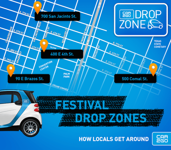 car2go Drop Zone