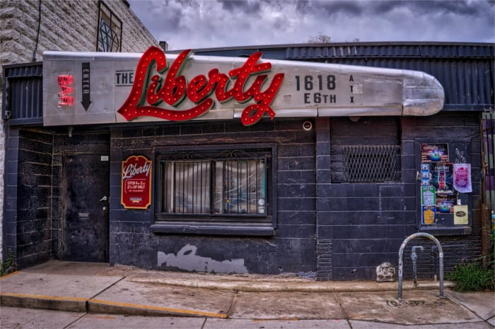 The Liberty Bar on East Sixth Street