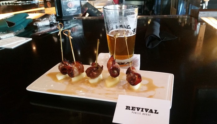 Bacon Wrapped Dates At Revival Public House
