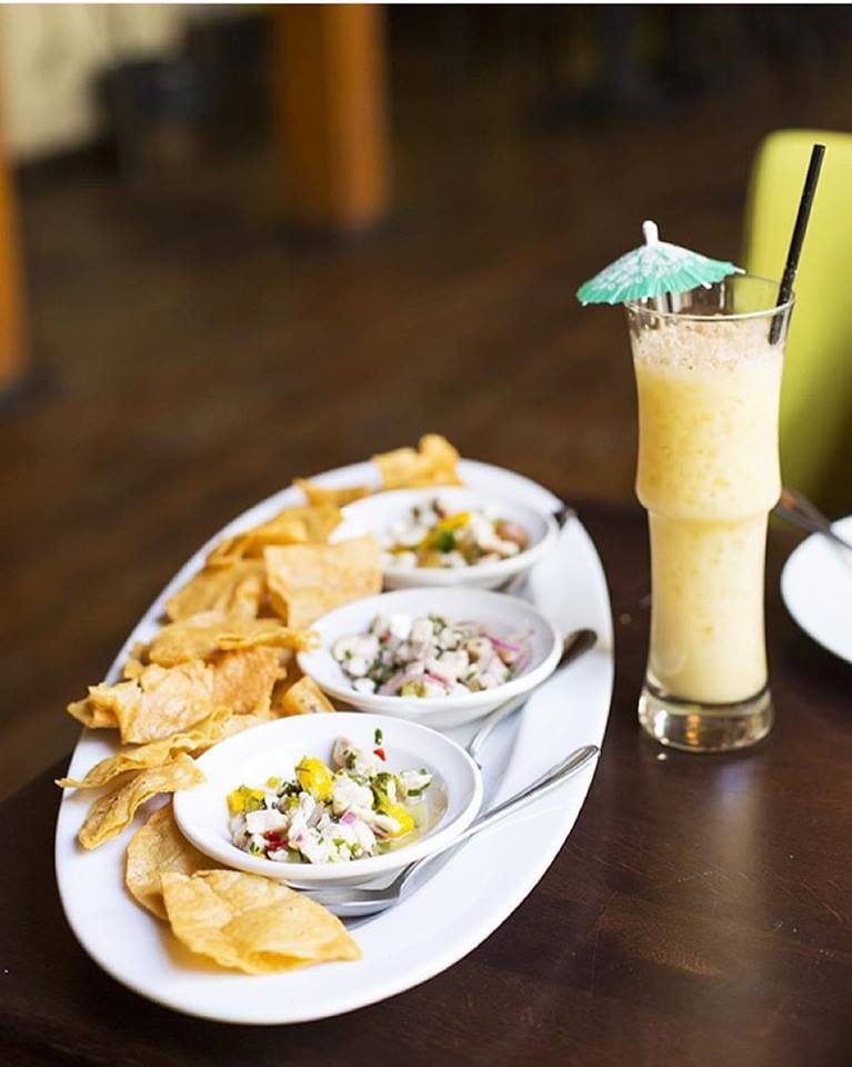 The popular Painkiller with the Ceviche Trio.