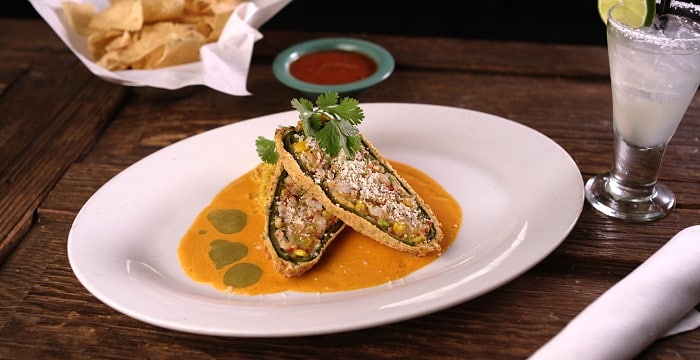 Cornmeal Crusted Stuffed Hatch Chile Relleno at Z'Tejas