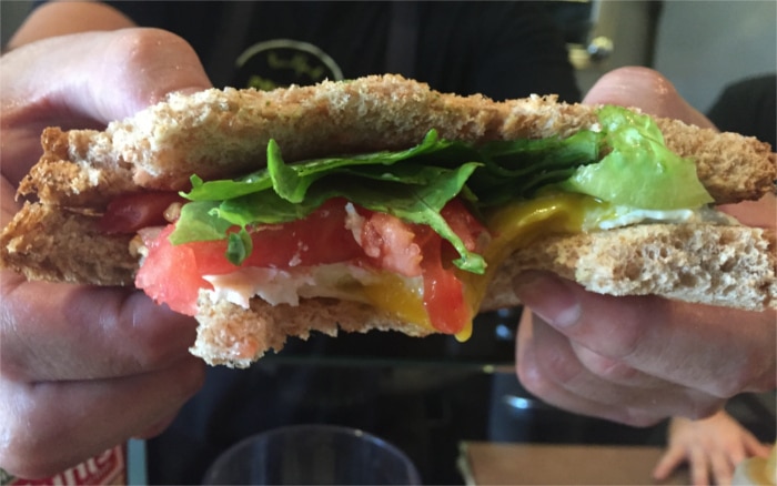 Counter Cafe Breakfast Sandwich in Austin
