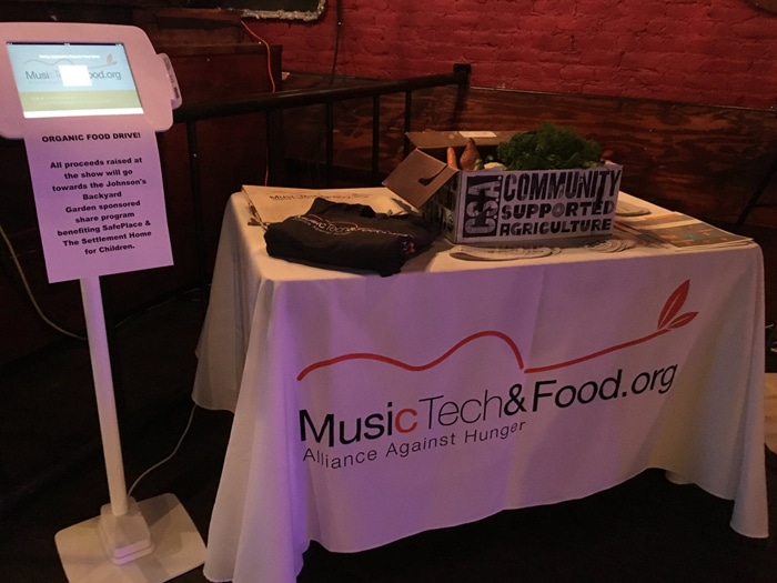 MusicTechandFood.org Donation Kiosk in Austin