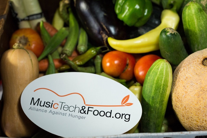 MusicTechandFood.org Vegetable Donations