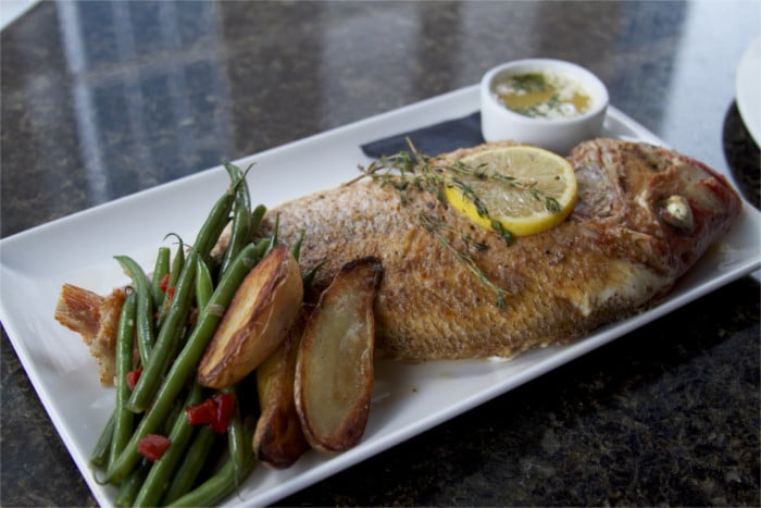 Whole Roasted Fish Red Snapper